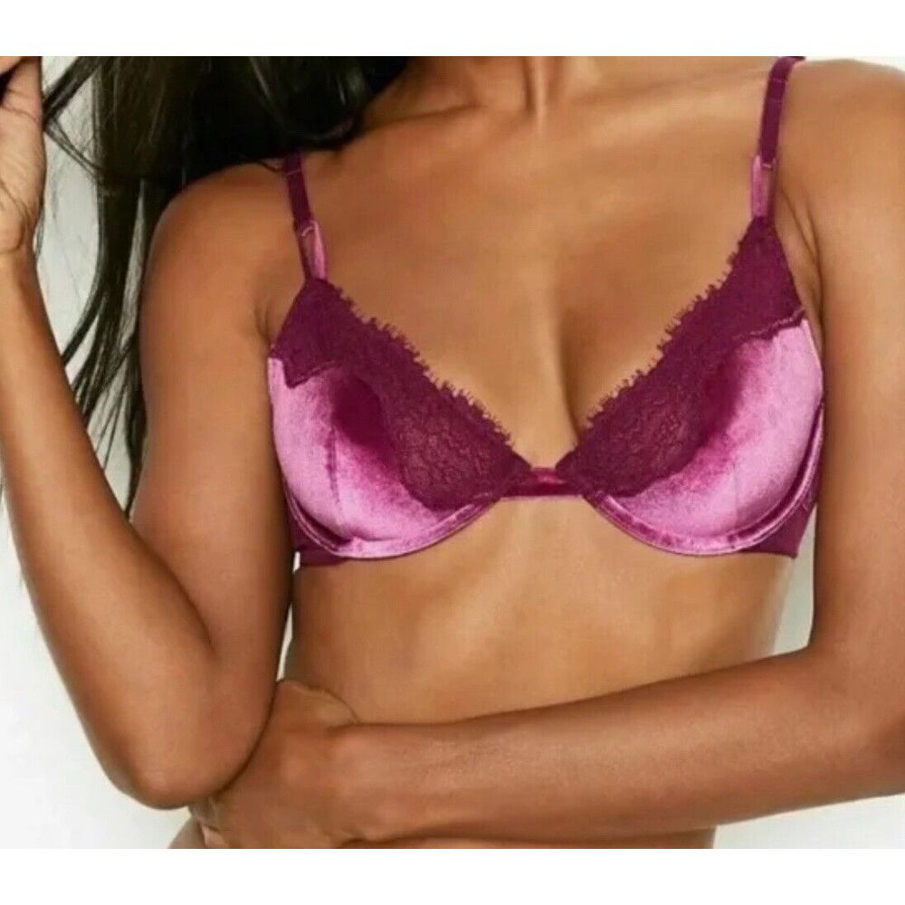 New! Victoria's‎ Secret Bra Velour Demi Underwire 36C velvet 038